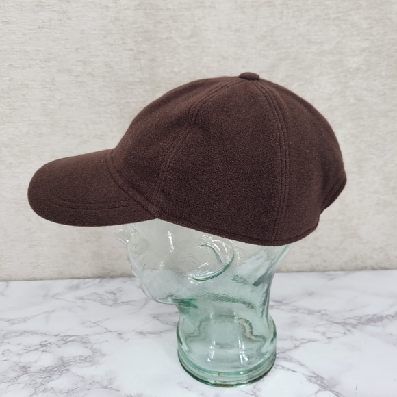 Banana Republic Vintage Italian Brown Wool and Cashmere Cap 6 Panel Hat - Picture 1 of 11
